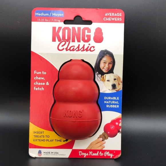KONG Classic Red Chew Toy - Picture 1 of 2